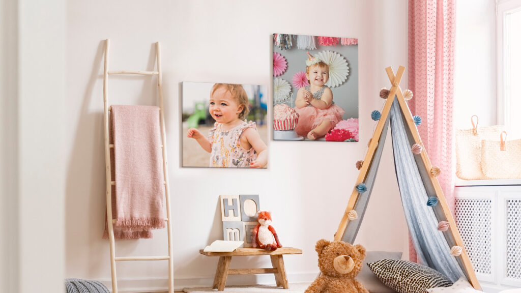 kids bedroom ideas using custom canvas prints