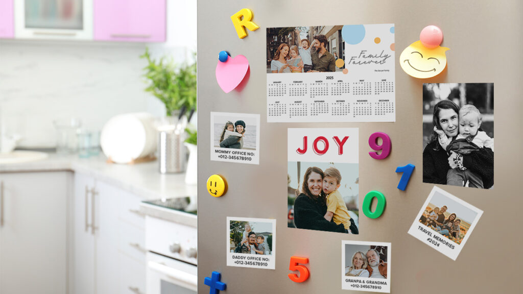 kids bedroom ideas using photo magnets