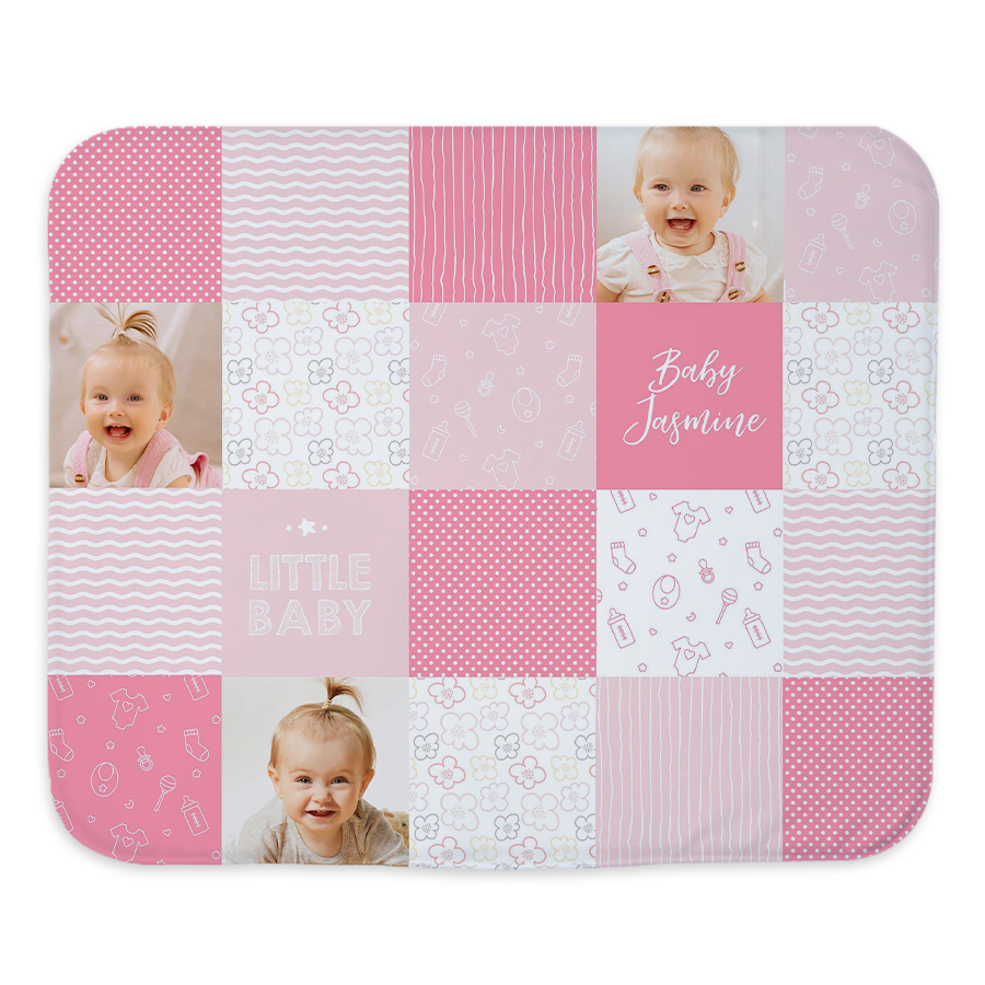 personalised photo blanket as a custom birthday gift idea