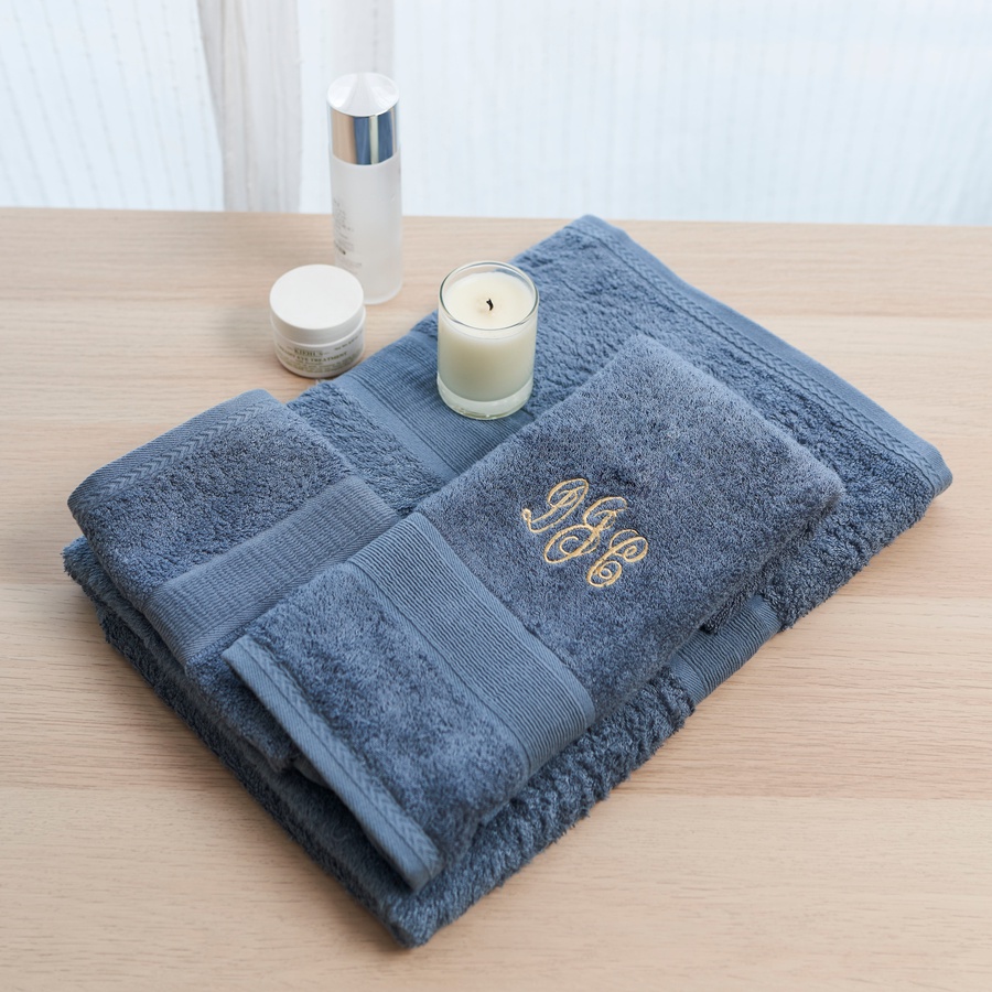 personalised embroidered bamboo towel as a custom birthday gift idea