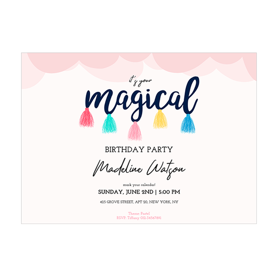 disco-dust-invitation-card