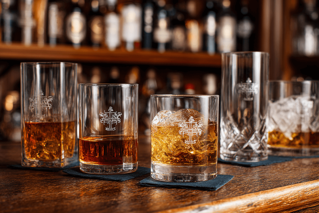 Personalized barware for home bar
