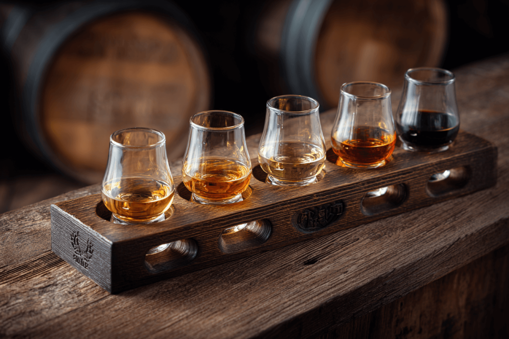 Whiskey tasting set for men